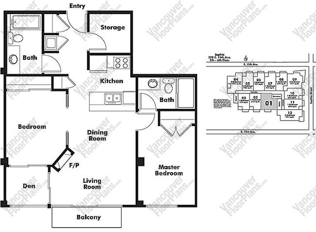 Floor Plan 201 298 E. 11th Ave.