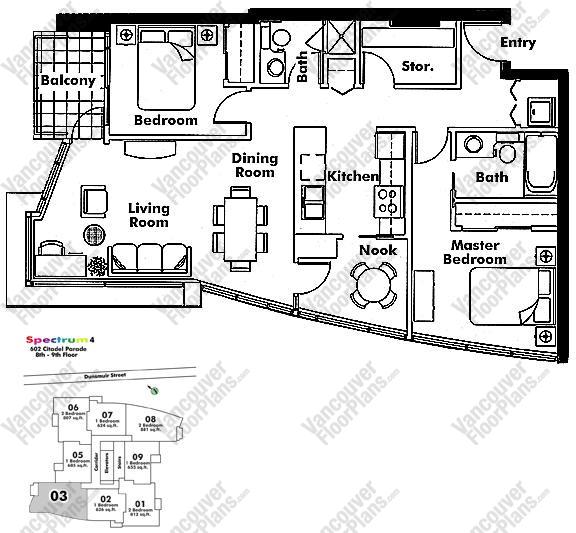 Floor Plan 1103 602 Citadel Parade