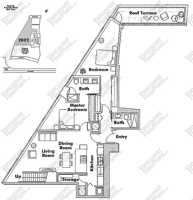 Floor Plan 2802 8 Smithe Mews