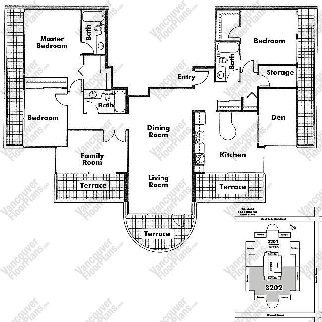 Floor Plan 3202 1331 Alberni