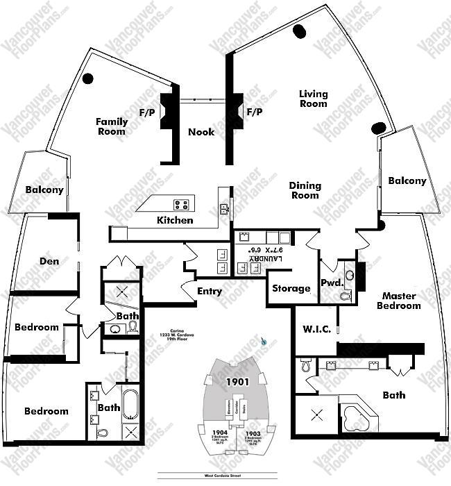 Floor Plan 1901 1233 W. Cordova