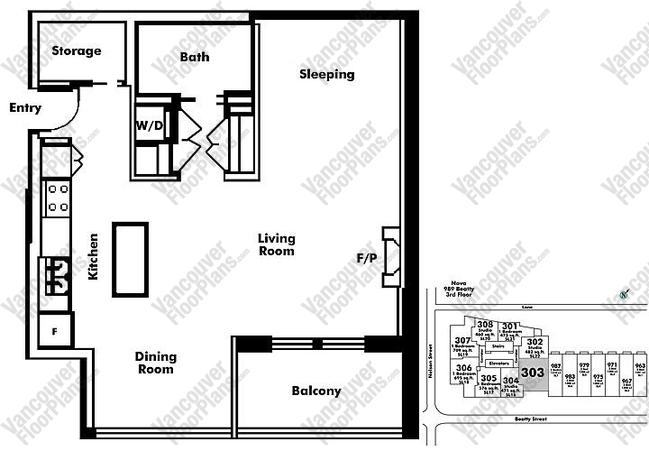 Floor Plan 303 989 Beatty