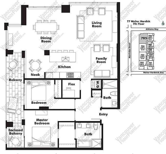 Floor Plan 705 77 Walter Hardwick Ave.