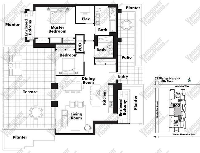 Floor Plan 802 77 Walter Hardwick Ave.