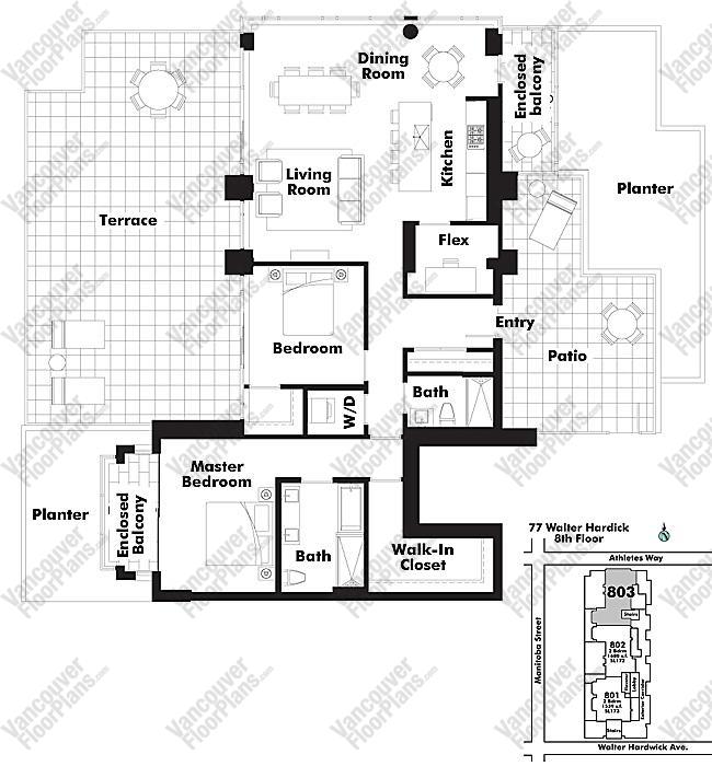 Floor Plan 803 77 Walter Hardwick Ave.