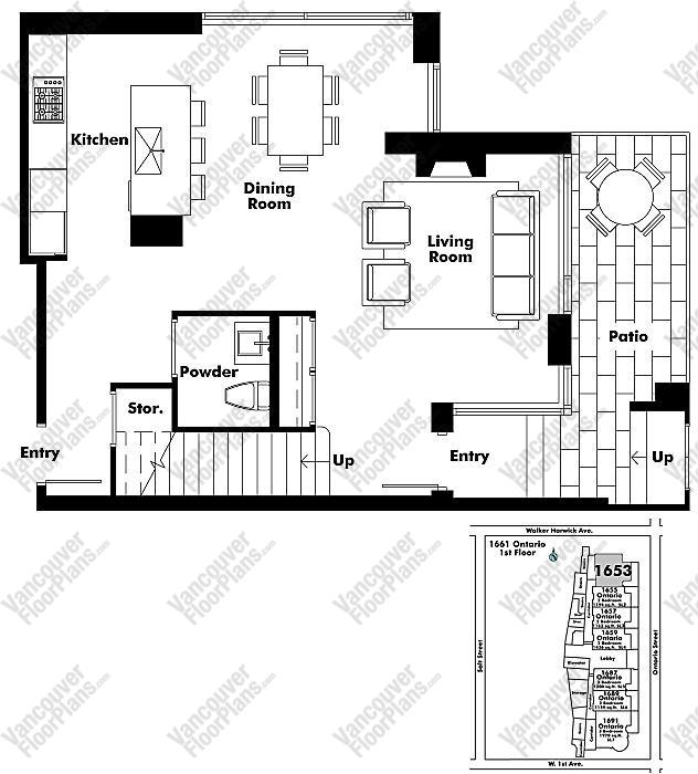 Floor Plan TH101 1653 Ontario