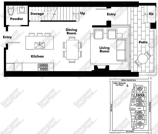 Floor Plan TH102 1655 Ontario