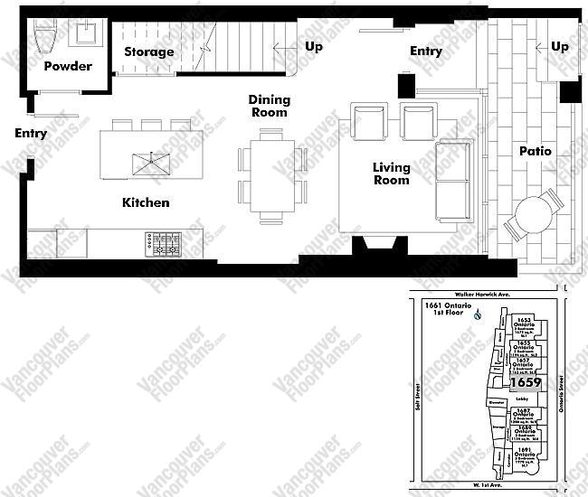 Floor Plan TH204 1659 Ontario