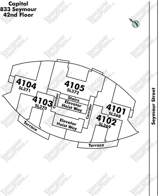 Floor Plan PH 5 833 Seymour