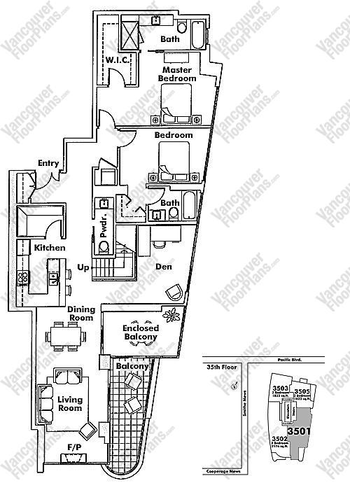 Floor Plan PH3501 33 Smithe