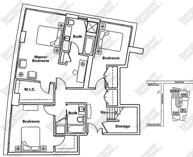 Floor Plan PH3503 33 Smithe