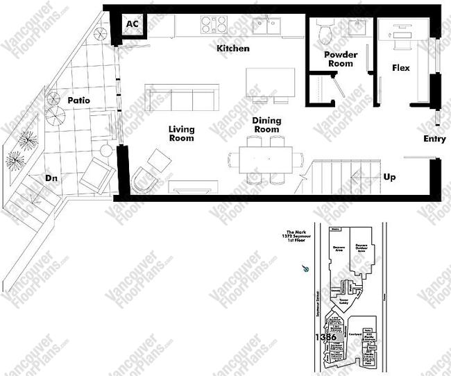 Floor Plan TH105 1386 Seymour