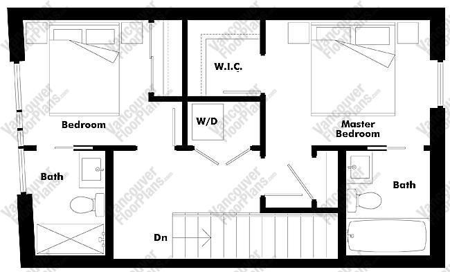 Floor Plan TH105 1386 Seymour