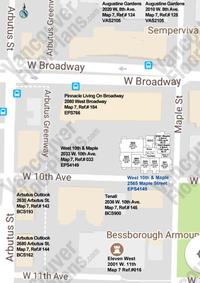 West 10th & Maple Area Map