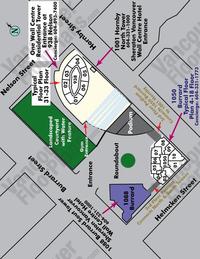 One Wall Centre Area Map