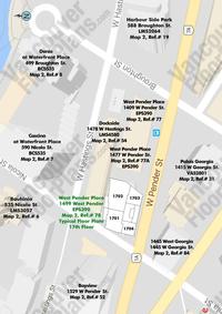 West Pender Place Area Map