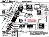 1000 Beach Area Map