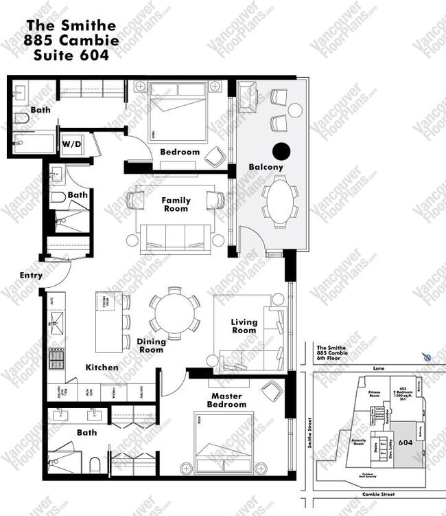 Floor Plan 604 885 Cambie Street