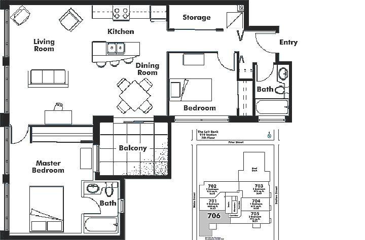706 919 STATION STREET, Vancouver, BC Floor Plan