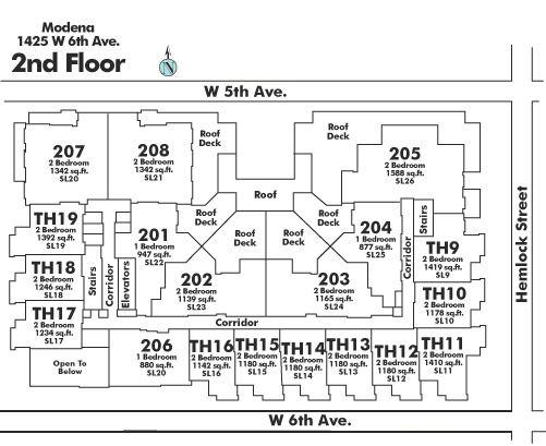 210 1485 W 6TH AVENUE, Vancouver, BC Floor Plate