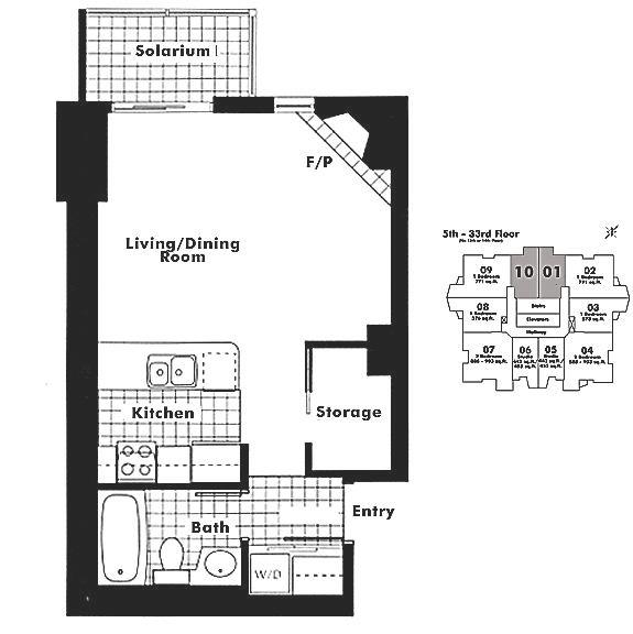 710 939 HOMER STREET, Vancouver, BC Floor Plan