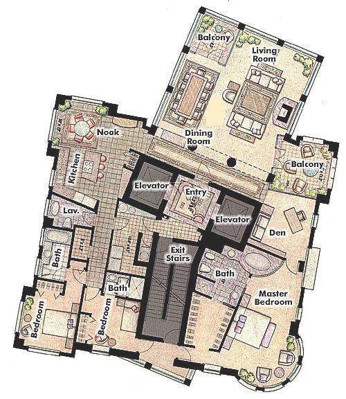 900 2088 BARCLAY STREET, Vancouver, BC Floor Plan