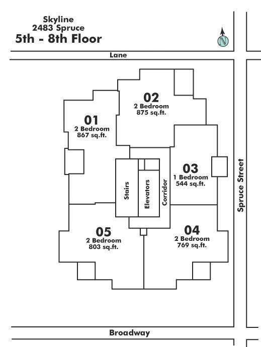 803 2483 SPRUCE STREET, Vancouver, BC Floor Plate