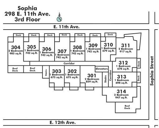 310 298 E 11TH AVENUE, Vancouver, BC Floor Plate