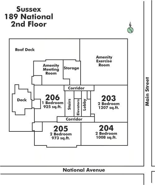 204 189 NATIONAL AVENUE, Vancouver, BC Floor Plate