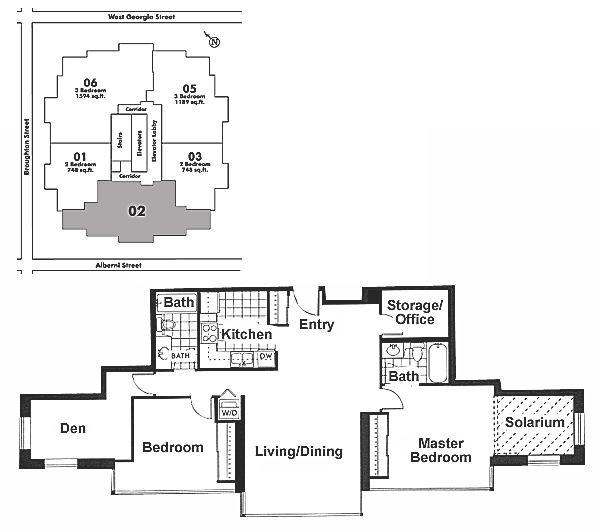 2602 1331 ALBERNI STREET, Vancouver, BC Floor Plan