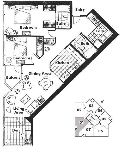 2201 1050 BURRARD STREET, Vancouver, BC Floor Plan