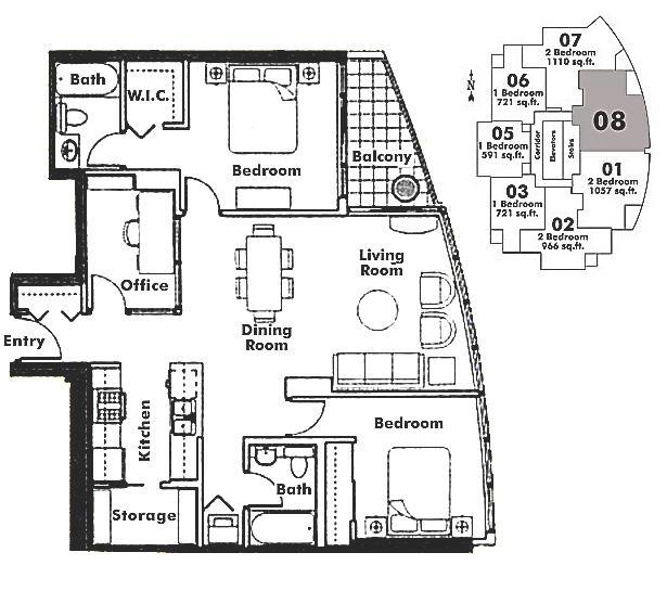 508 1408 STRATHMORE MEWS, Vancouver, BC Floor Plan