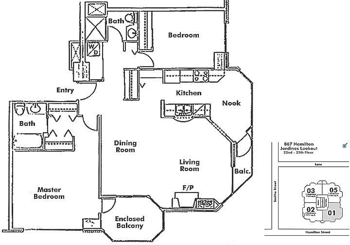 2301 867 HAMILTON STREET, Vancouver, BC Floor Plan