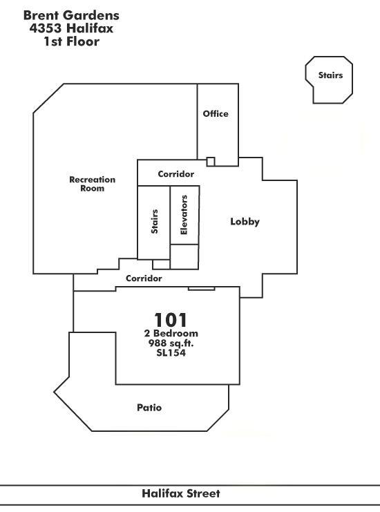 119 4363 HALIFAX STREET, Burnaby, BC Floor Plate