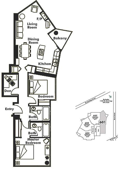 , Vancouver, BC Floor Plan