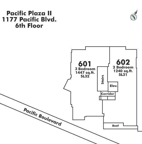602 1177 PACIFIC BOULEVARD, Vancouver, BC Floor Plate