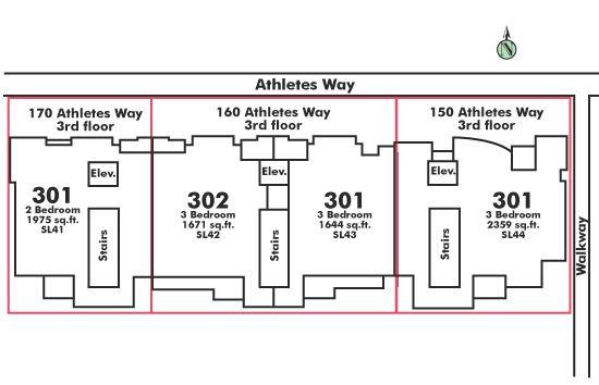 301 160 ATHLETES WAY, Vancouver, BC Floor Plate