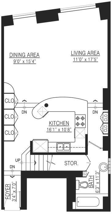 804 518 BEATTY STREET, Vancouver, BC Floor Plan