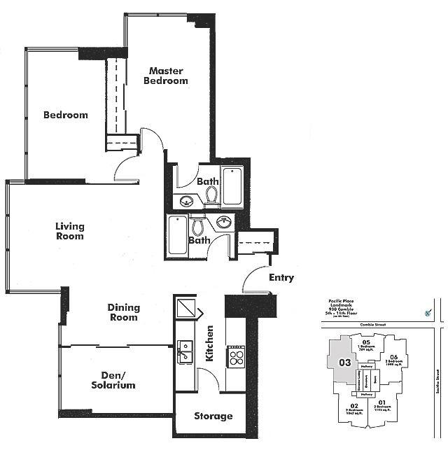 603 930 CAMBIE STREET, Vancouver, BC Floor Plan