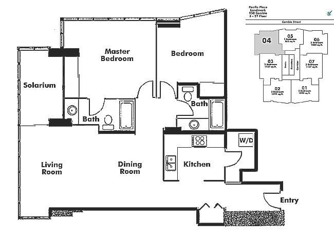 804 950 CAMBIE STREET, Vancouver, BC Floor Plan
