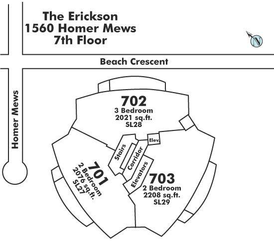 702 1560 HOMER MEWS, Vancouver, BC Floor Plate