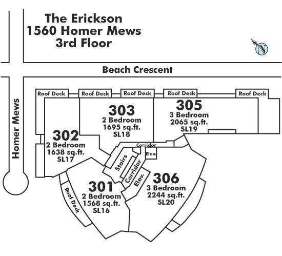 303 1560 Homer Mews, Vancouver, BC Floor Plate