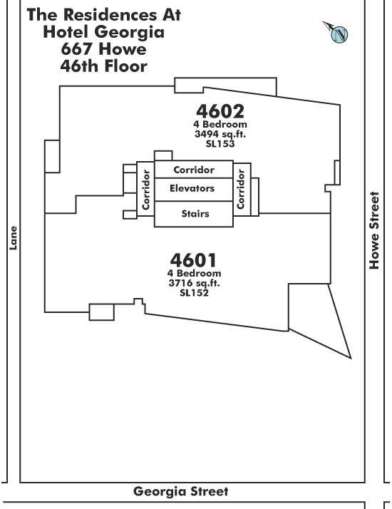 4601 667 Howe Street, Vancouver, BC Floor Plate