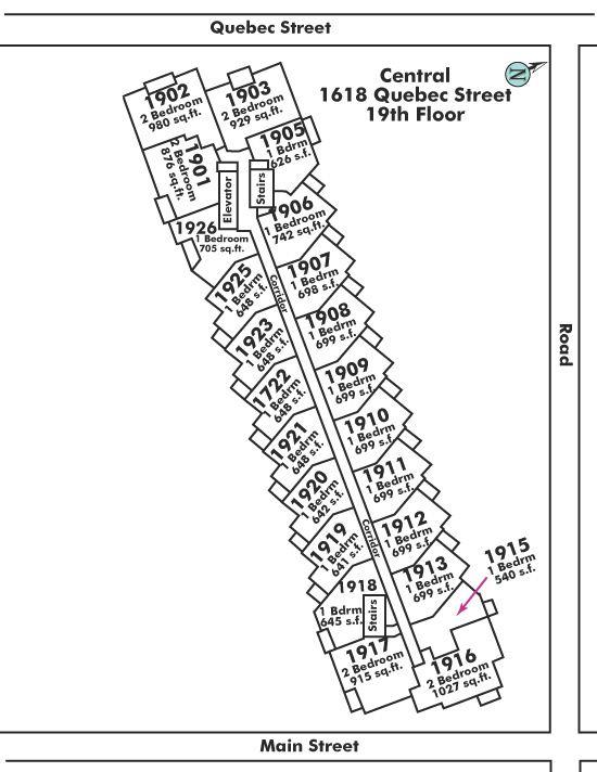 1915 1618 QUEBEC STREET, Vancouver, BC Floor Plate