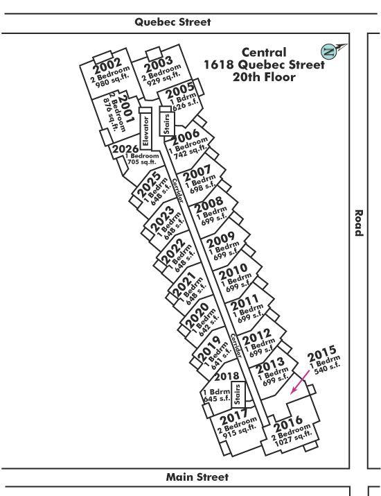 2002 1618 QUEBEC STREET, Vancouver, BC Floor Plate