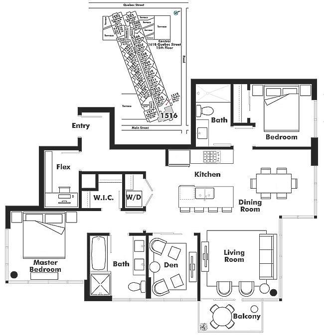 1516 1618 QUEBEC STREET, Vancouver, BC Floor Plan