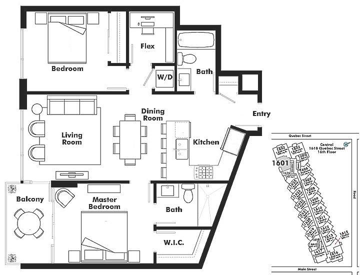 1601 1618 QUEBEC STREET, Vancouver, BC Floor Plan