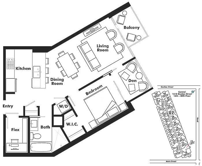 1607 1618 QUEBEC STREET, Vancouver, BC Floor Plan