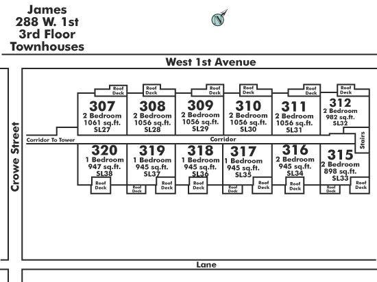 311 288 W 1ST AVENUE, Vancouver, BC Floor Plate