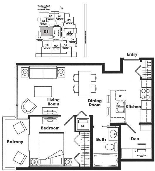 401 977 MAINLAND STREET, Vancouver, BC Floor Plan